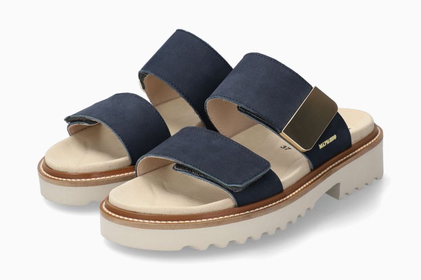 MEPHISTO VONNY | Femme Sandales Bleu Cuir Nubuck