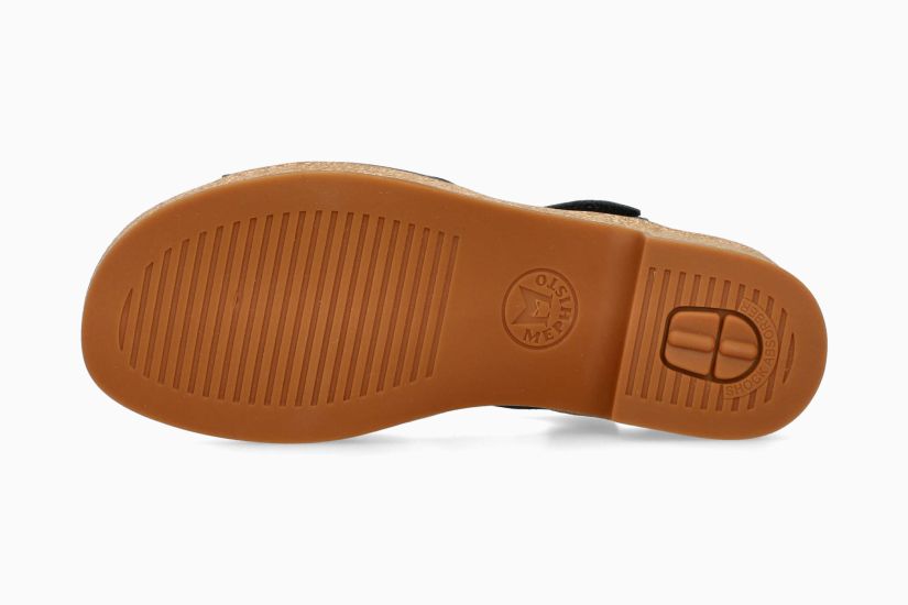 MEPHISTO FRANKA | Damen Sandaletten Dunkelblau Leder Glatt