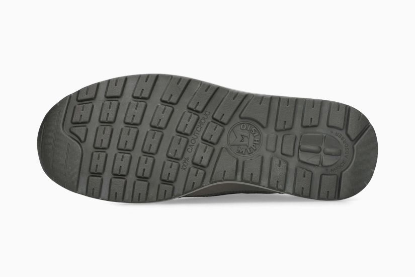 MEPHISTO BRADLEY | Men Sneaker Grey Leather Smooth