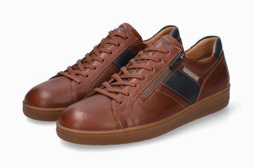 MEPHISTO HENRIK | Man Sneaker Kastanjebruin Leer Glad