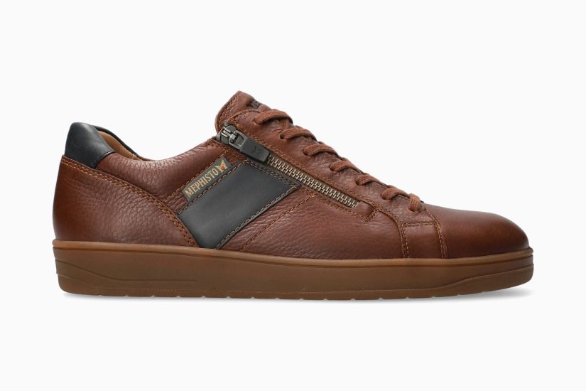 MEPHISTO HENRIK | Man Sneaker Kastanjebruin Leer Glad