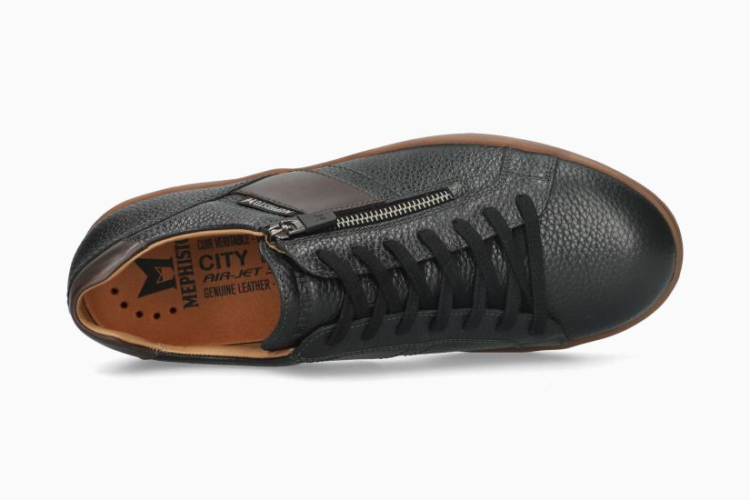 MEPHISTO HENRIK | Men Sneaker Black Leather Smooth