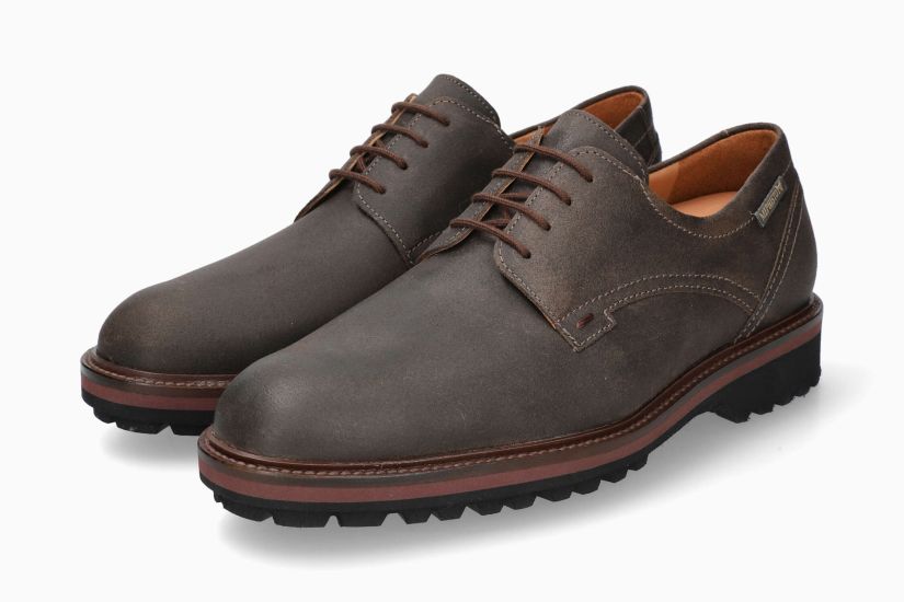 MEPHISTO BATISTE | Hombre Zapatos Urbanos Marron Cuero Terciopelo