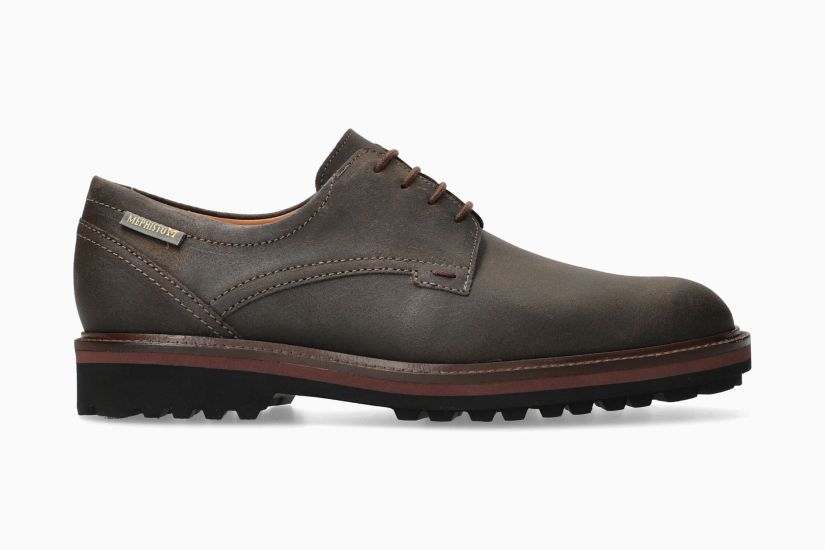 MEPHISTO BATISTE | Hombre Zapatos Urbanos Marron Cuero Terciopelo
