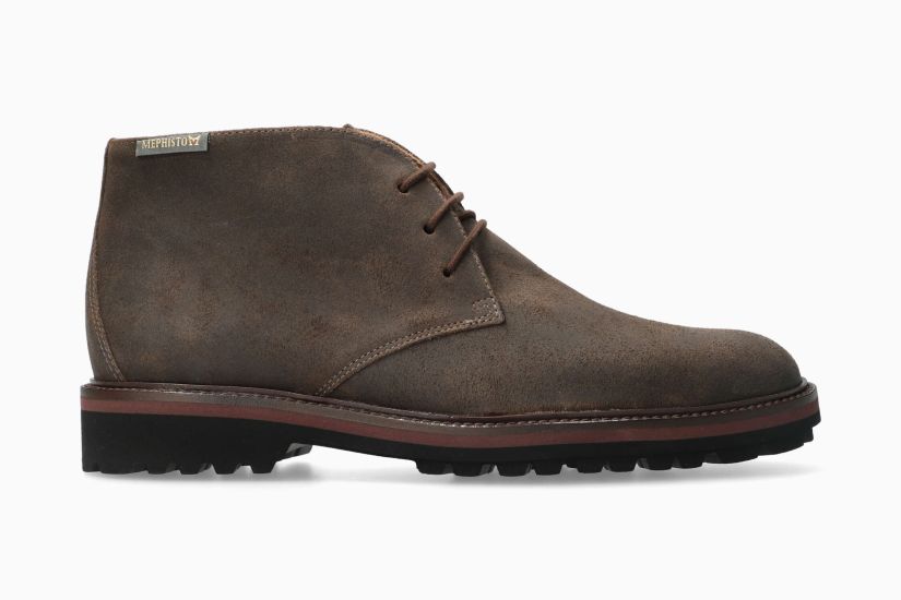 MEPHISTO BERTO | Men Ankle Boots Brown Leather Velvet
