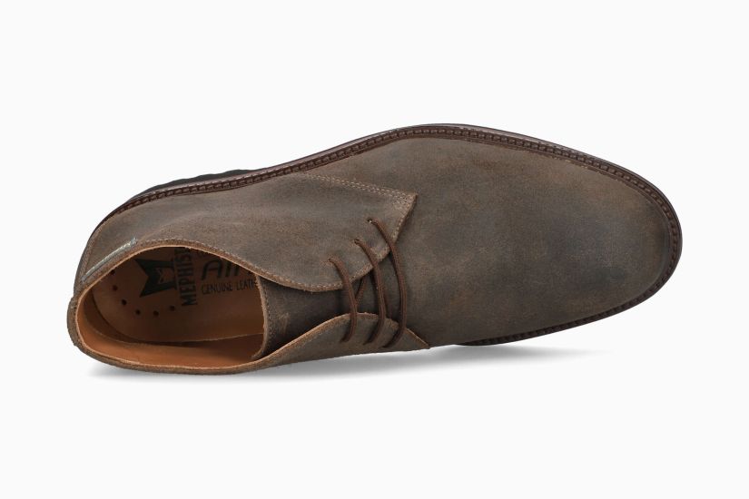 MEPHISTO BERTO | Men Ankle Boots Brown Leather Velvet