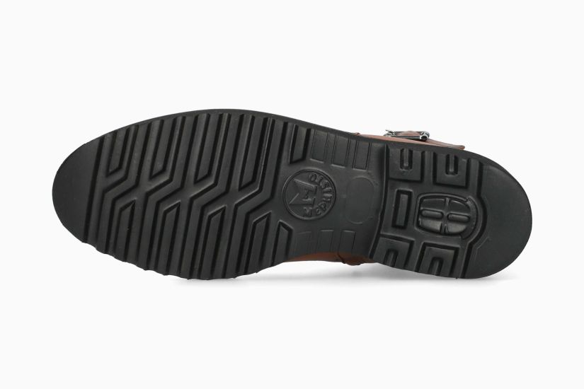 MEPHISTO SIENA | Mujer Bota Marron Cuero Liso