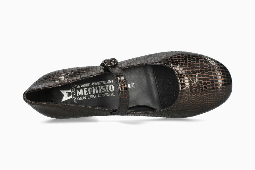 MEPHISTO TOPAZE | Mujer Bailarinas MetÁlicos Cuero Impresion Fantasia