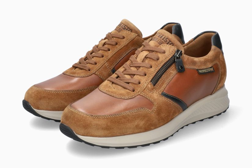 MEPHISTO DINO | Men Sneaker Brown Leather Velvet