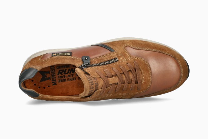 MEPHISTO DINO | Men Sneaker Brown Leather Velvet
