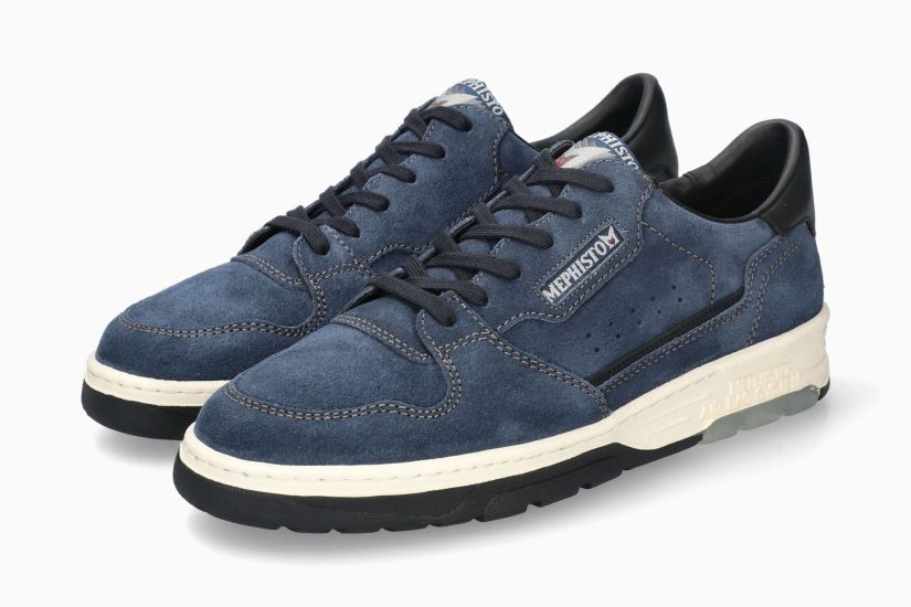 MEPHISTO MARIUS | Man Sneaker Violet Leer Velouwen