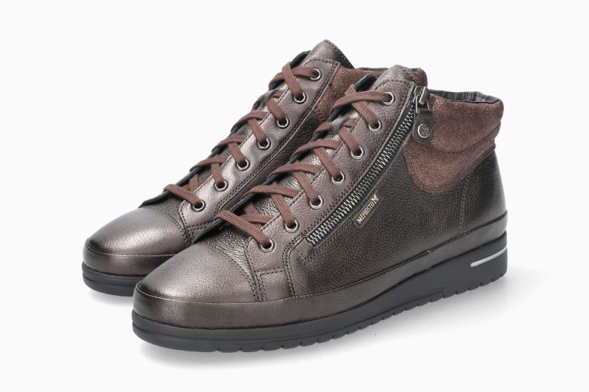 MEPHISTO JULIE | Mujer Sneaker MetÁlicos Cuero Efecto Agrietados