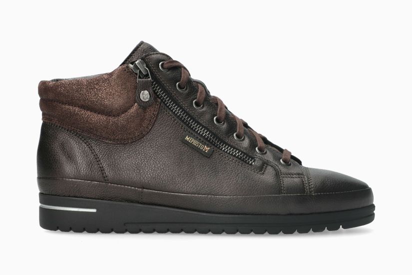 MEPHISTO JULIE | Mujer Sneaker MetÁlicos Cuero Efecto Agrietados