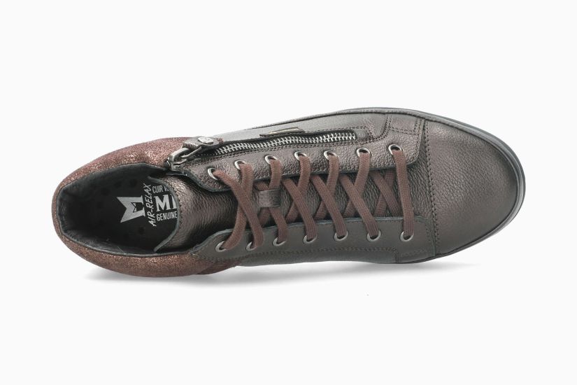 MEPHISTO JULIE | Mujer Sneaker MetÁlicos Cuero Efecto Agrietados