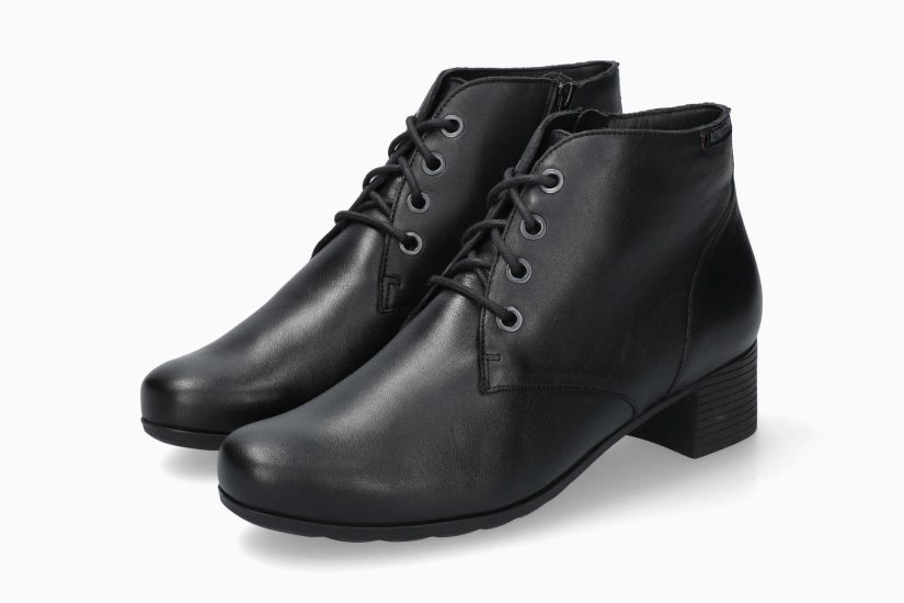 MEPHISTO GIUSTA N | Mujer Botas De Tacon Negro Cuero Liso