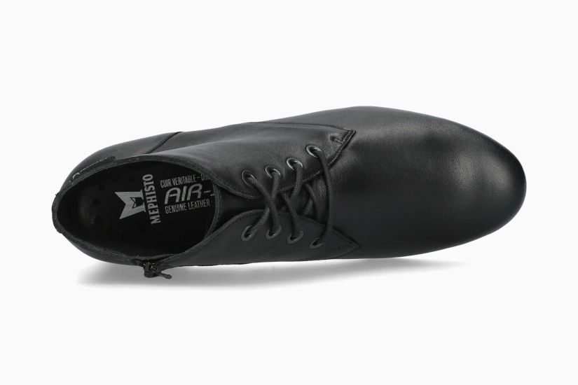 MEPHISTO GIUSTA N | Mujer Botas De Tacon Negro Cuero Liso