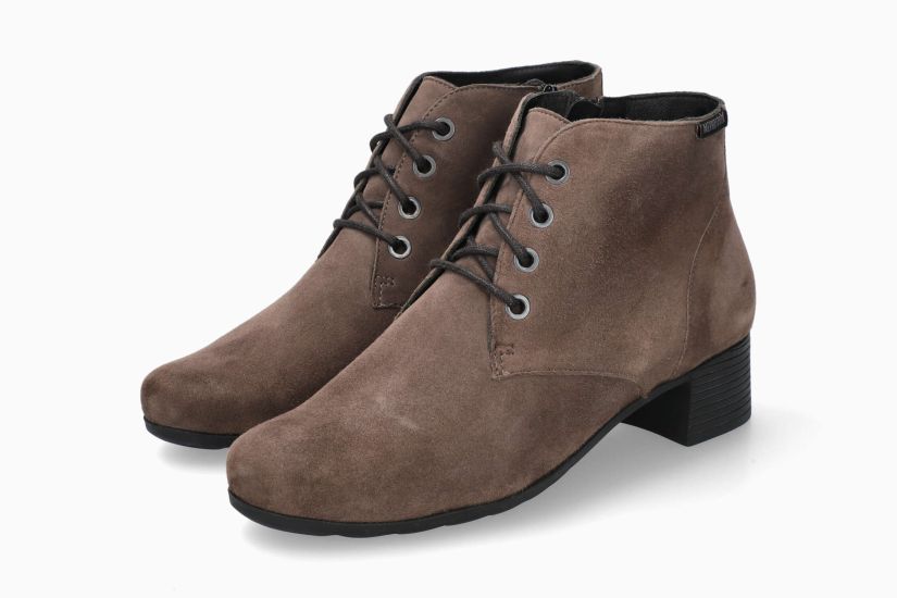 MEPHISTO GIUSTA N | Mujer Botas De Tacon Marron Cuero Terciopelo