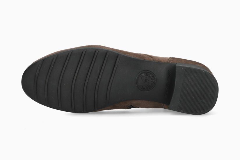 MEPHISTO GIUSTA N | Mujer Botas De Tacon Marron Cuero Terciopelo