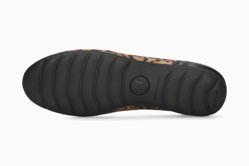 MEPHISTO ERIKA | Vrouwen Ballerines Zwart Leer Dierprint