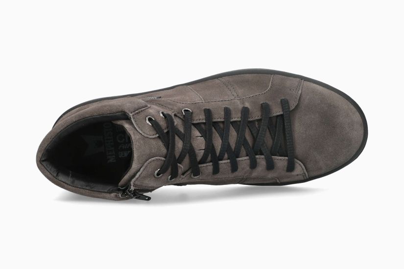 MEPHISTO HASSAN | Men Sneaker Dark Grey Leather Velvet