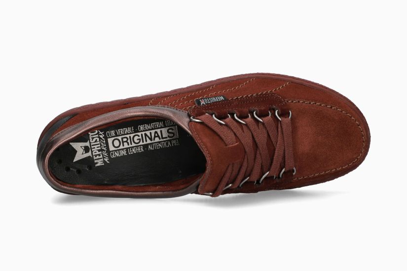 MEPHISTO LADY | Vrouwen Originals Donkerrood Leer Velouwen