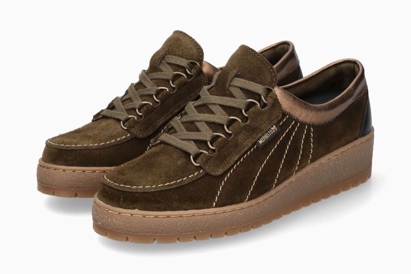 MEPHISTO LADY | Vrouwen Originals Groen Leer Velouwen