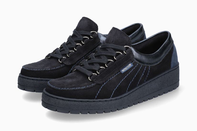 MEPHISTO LADY | Vrouwen Originals Blauw Leer Velouwen