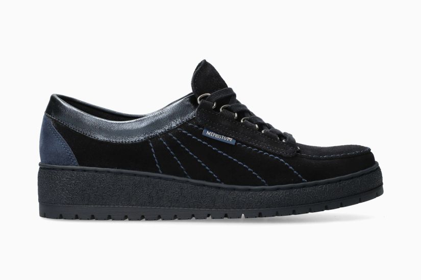 MEPHISTO LADY | Vrouwen Originals Blauw Leer Velouwen