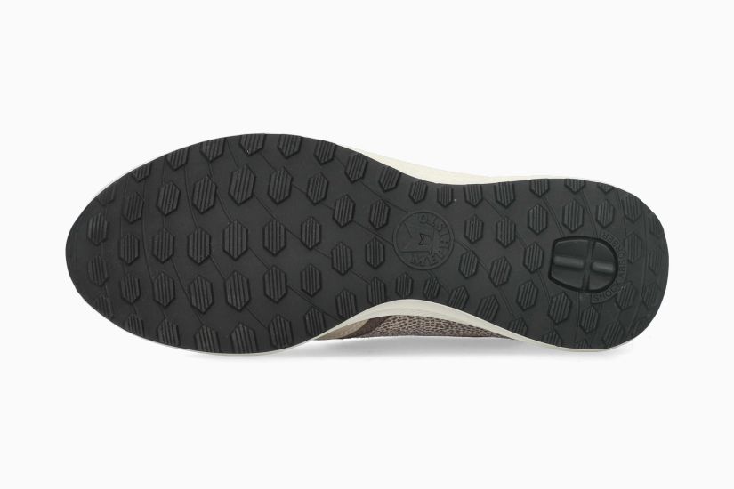 MEPHISTO KIM | Damen Sneaker Beige Leder Knitter-effekt