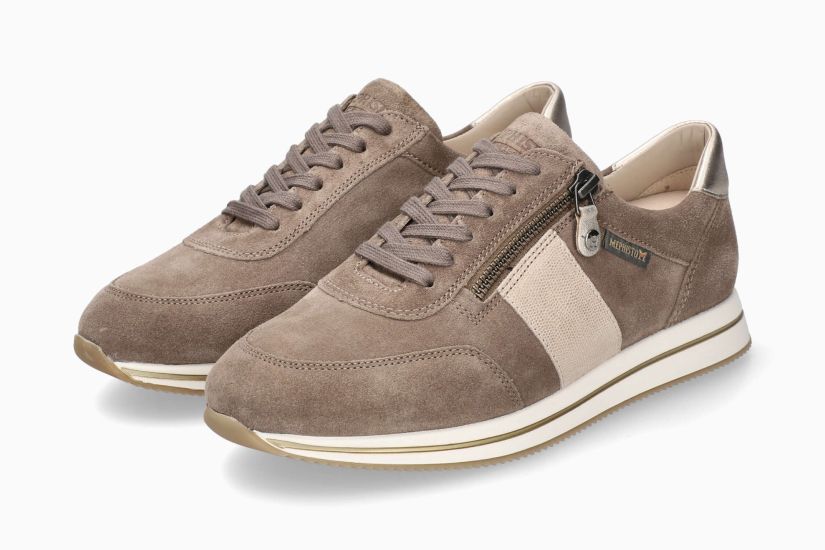 MEPHISTO LOUMA | Women Sneaker Grey Leather Velvet