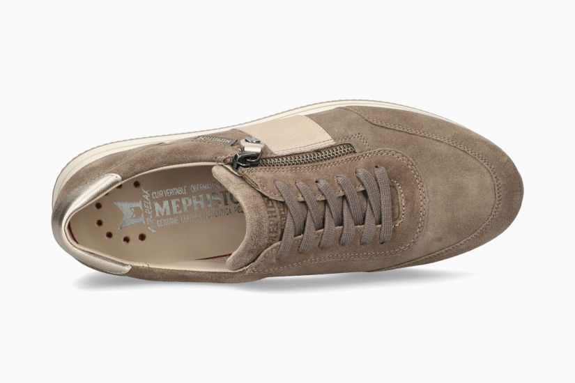 MEPHISTO LOUMA | Women Sneaker Grey Leather Velvet