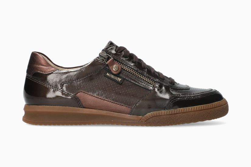 MEPHISTO WALIE | Women Sneaker Metallic Leather Varnished