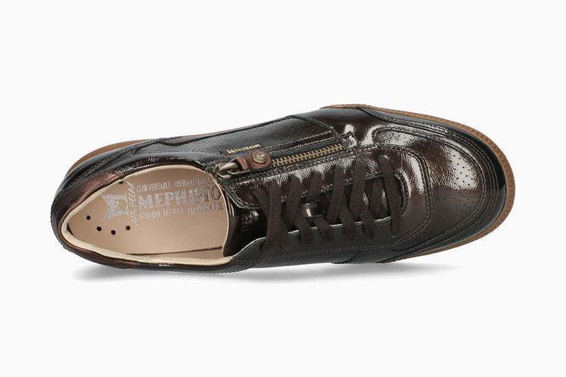 MEPHISTO WALIE | Women Sneaker Metallic Leather Varnished