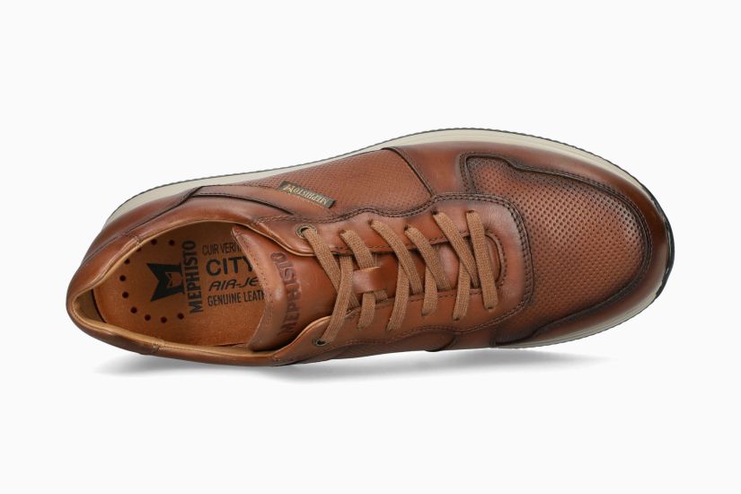 MEPHISTO GEROME | Man Sneaker Kastanjebruin Leer Glad