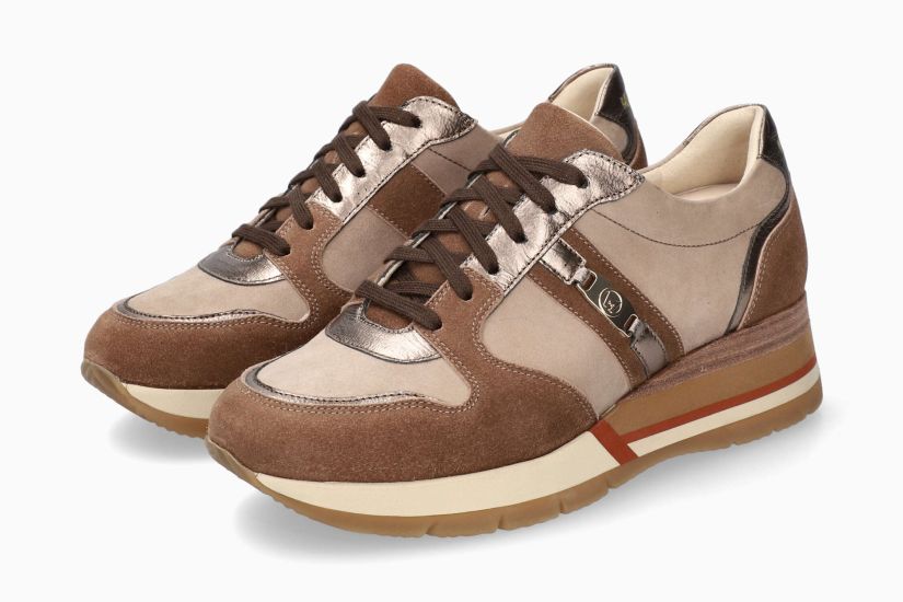 MEPHISTO TEOLINA | Damen Sneaker Braun Leder Veloursleder