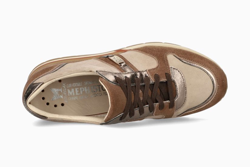 MEPHISTO TEOLINA | Damen Sneaker Braun Leder Veloursleder