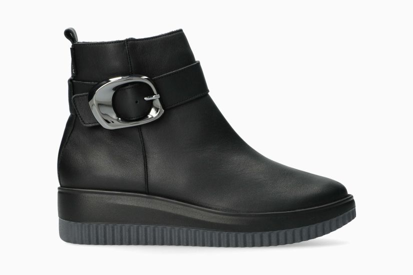 MEPHISTO BADIA | Mujer Bota Negro Cuero Liso