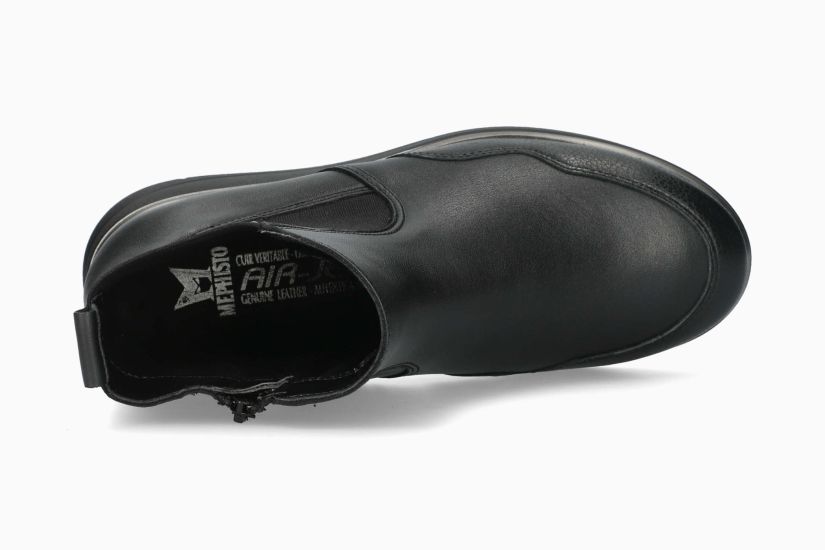 MEPHISTO PHANY | Mujer Bota Negro Cuero Liso