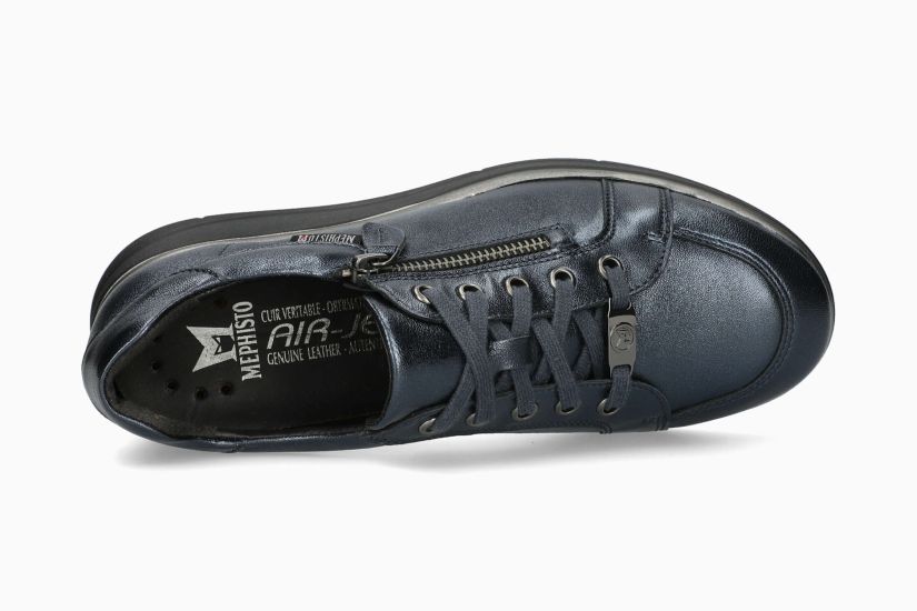 MEPHISTO PELAGIA | Mujer Calzado Azul Cuero Metalico