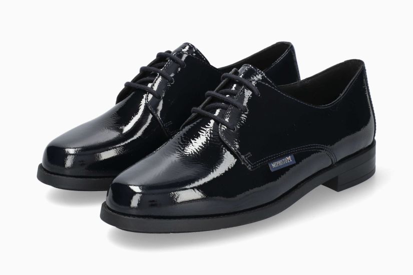 MEPHISTO NINNA | Mujer Calzado Azul Oscuro Cuero Barniz