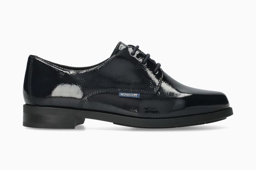 MEPHISTO NINNA | Mujer Calzado Azul Oscuro Cuero Barniz