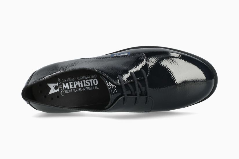 MEPHISTO NINNA | Mujer Calzado Azul Oscuro Cuero Barniz