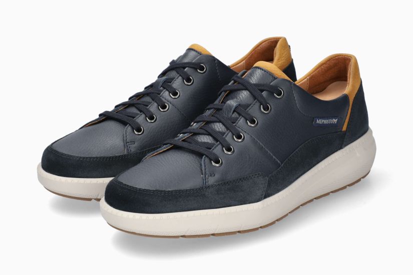 MEPHISTO JANGO | Men Shoes Blue Leather Smooth