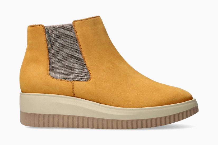 MEPHISTO BIONDA | Mujer Bota Beige Cuero Nubuck