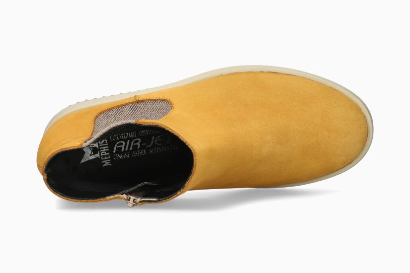 MEPHISTO BIONDA | Mujer Bota Beige Cuero Nubuck
