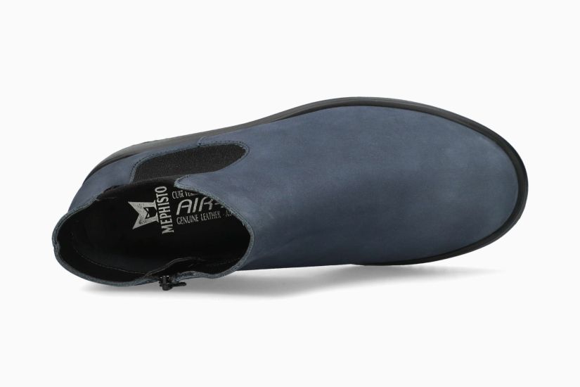 MEPHISTO BIONDA | Mujer Bota Azul Cuero Nubuck