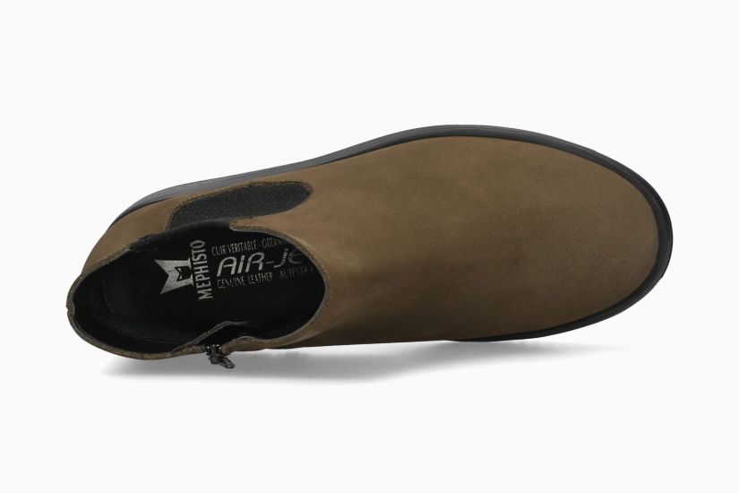 MEPHISTO BIONDA | Mujer Bota Verde Cuero Nubuck