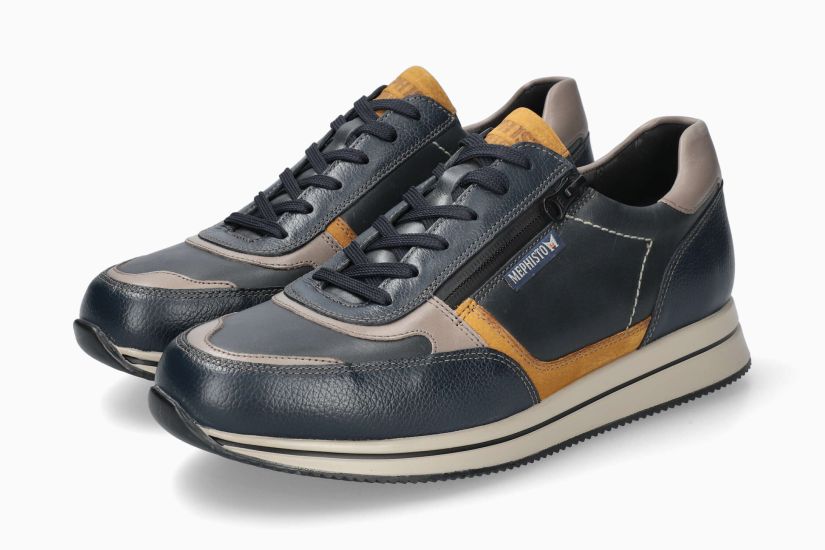 MEPHISTO GILFORD | Men Sneaker Dark Blue Leather Smooth
