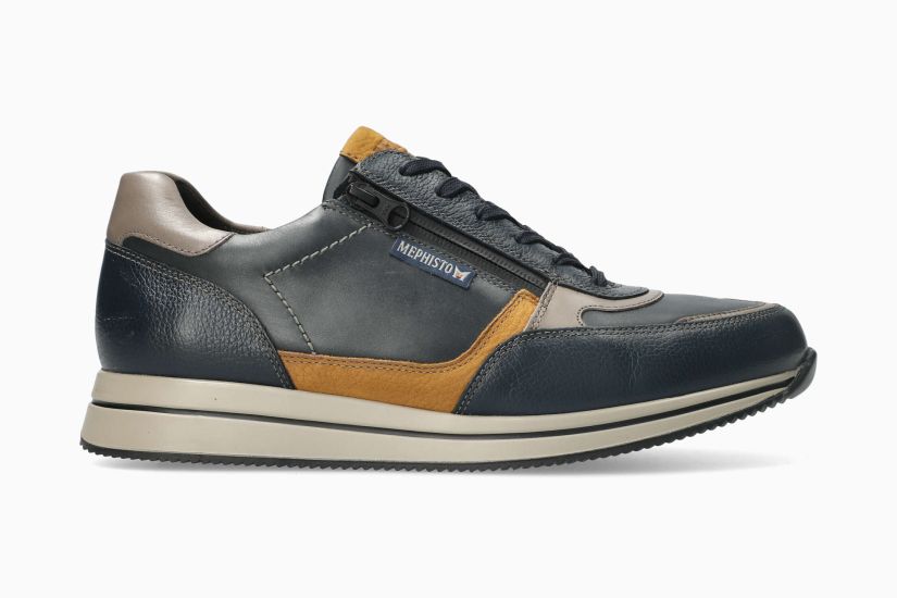 MEPHISTO GILFORD | Men Sneaker Dark Blue Leather Smooth