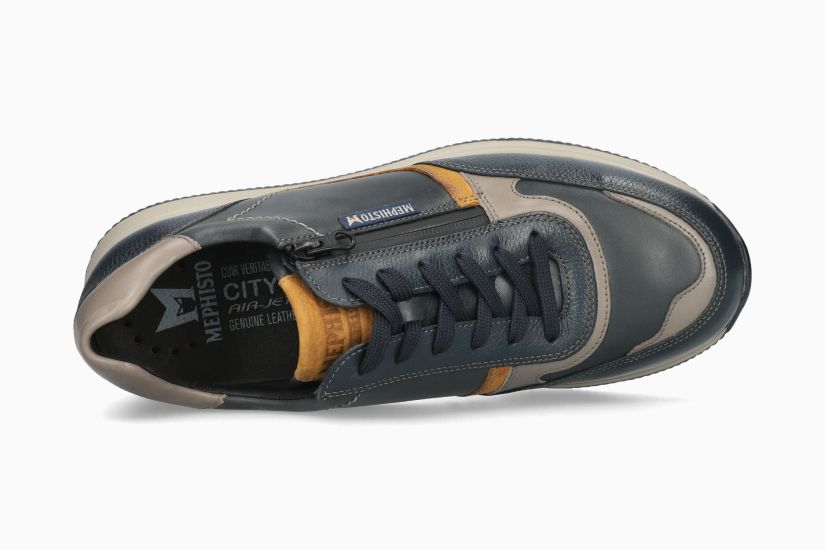 MEPHISTO GILFORD | Men Sneaker Dark Blue Leather Smooth